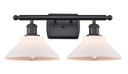 Bathroom Fixtures Two Lights by Innovations ( 405 | 516-2W-BK-G131-LED Ballston ) 