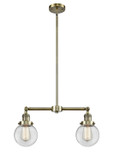 Linear/Island 2 Light Bar by Innovations ( 405 | 209-AB-G202-6-LED Franklin Restoration ) 