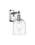 Sconces Single Glass by Innovations ( 405 | 516-1W-PC-G558-6CL Ballston ) 