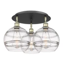 Semi-Flush Mts. Multi-port/Cluster by Innovations ( 405 | 516-3C-BAB-G556-10CL Ballston ) 