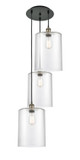 Mini Pendants 3 Light Cluster by Innovations ( 405 | 113B-3P-BAB-G112-L Ballston ) 