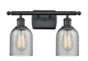 Bathroom Fixtures Two Lights by Innovations ( 405 | 516-2W-BK-G257-LED Ballston ) 