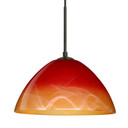 Mini Pendants Glass Down by Besa ( 74 | J-4201SL-LED-BK Besa Tessa Pendant ) 