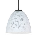 Mini Pendants Glass Down by Besa ( 74 | 1BT-757219-LED-BK Besa Sasha Pendant ) 