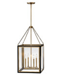 Foyer/Hall Lanterns Glass w/Frame by Hinkley ( 13 | 32984BK Shaw ) 