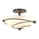 Semi-Flush Mts. Bowl Style by Hubbardton Forge ( 39 | 126712-SKT-07-GG0048 Leaf ) 