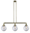 Linear/Island 3 Light Bar by Innovations ( 405 | 213-AB-G202-8 Franklin Restoration ) 