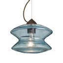 Mini Pendants Glass Down by Besa ( 74 | 1KX-ZENBL-BR Besa Zen Cable Pendant ) 