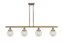 Linear/Island 4 Light + by Innovations ( 405 | 916-4I-BB-G202-6-LED Ballston Urban ) 