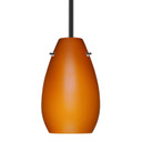 Mini Pendants Glass Down by Besa ( 74 | 1TT-412680-LED-BK Besa Pera 9 Stem Pendant ) 