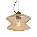 Mini Pendants Glass Down by Besa ( 74 | 1KX-ZENGD-BR Besa Zen Cable Pendant ) 