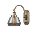 Sconces Single Glass by Innovations ( 405 | 918-1W-AB-G173-LED Franklin Restoration ) 