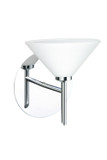 Sconces Single Glass by Besa ( 74 | 1SW-117607-CR Kona ) 
