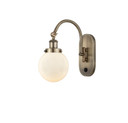 Sconces Single Glass by Innovations ( 405 | 918-1W-AB-G201-6-LED Franklin Restoration ) 