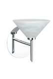 Sconces Single Glass by Besa ( 74 | 1SW-117652-CR Kona ) 