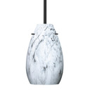 Mini Pendants Glass Down by Besa ( 74 | 1TT-4126MG-LED-BK Besa Pera 9 Stem Pendant ) 