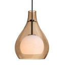 Mini Pendants Glass Down by Besa ( 74 | 1JC-ELLE11CG-LED-BK Besa Elle 11 Pendant ) 