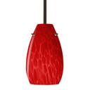 Mini Pendants Glass Down by Besa ( 74 | 1TT-4126RC-LED-BR Besa Pera 9 Stem Pendant ) 
