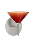 Sconces Single Glass by Besa ( 74 | 1SW-117681-SN Kona ) 