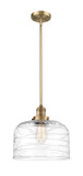 Mini Pendants Glass Down by Innovations ( 405 | 201S-BB-G713-L-LED Franklin Restoration ) 