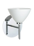 Sconces Single Glass by Besa ( 74 | 1SW-174307-CR Kona ) 