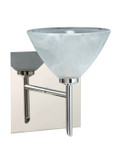Sconces Single Glass by Besa ( 74 | 1SW-174352-CR-SQ Domi ) 