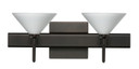 Bathroom Fixtures Two Lights by Besa ( 74 | 2SW-117607-BR-SQ Kona ) 