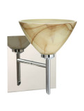 Sconces Single Glass by Besa ( 74 | 1SW-174383-CR-SQ Domi ) 