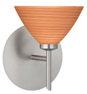 Sconces Single Glass by Besa ( 74 | 1SW-1743CH-SN Domi ) 