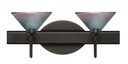 Bathroom Fixtures Two Lights by Besa ( 74 | 2SW-117691-BR Kona ) 
