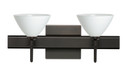Bathroom Fixtures Two Lights by Besa ( 74 | 2SW-174307-BR-SQ Domi ) 