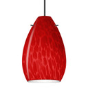 Mini Pendants Glass Down by Besa ( 74 | 1XC-1713RC-BK Besa Pera 6 Pendant ) 