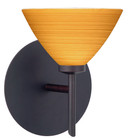 Sconces Single Glass by Besa ( 74 | 1SW-1743OK-BR Domi ) 