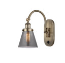 Sconces Single Glass by Innovations ( 405 | 918-1W-AB-G63-LED Franklin Restoration ) 