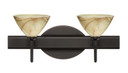 Bathroom Fixtures Two Lights by Besa ( 74 | 2SW-174383-BR Domi ) 