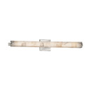 Bathroom Fixtures Cylindrical / Linear by Justice Designs ( 102 | ALR-8685-NCKL Alabaster Rocks ) 