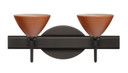 Bathroom Fixtures Two Lights by Besa ( 74 | 2SW-1743CH-BR Domi ) 