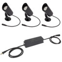Exterior Spot Lights by American Lighting ( 303 | SPKPL-LDS-RGBTW-3KIT-BK Spektrum+ Landscape ) 