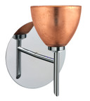 Sconces Single Glass by Besa ( 74 | 1SW-1758CF-CR Divi ) 
