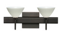 Bathroom Fixtures Two Lights by Besa ( 74 | 2SW-1743KR-BR-SQ Domi ) 