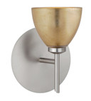 Sconces Single Glass by Besa ( 74 | 1SW-1758GF-SN Divi ) 