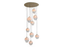 Large Chandeliers Glass Shade by Avenue Lighting ( 192 | HF8149-BB-WH Sonoma Ave. ) 