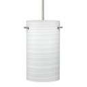 Mini Pendants Glass Down by Besa ( 74 | 1JC-4005KR-LED-SN Besa Tamburo 5 Pendant ) 