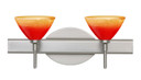 Bathroom Fixtures Two Lights by Besa ( 74 | 2SW-1743SL-SN Domi ) 