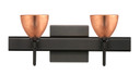 Bathroom Fixtures Two Lights by Besa ( 74 | 2SW-1758CF-BR-SQ Divi ) 