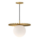 Pendants Glass Down by Alora ( 452 | PD501214BGOP Plume ) 