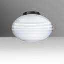 Flush Mounts Glass Down by Besa ( 74 | 491307C-LED-BK Besa Pape 12 Ceiling ) 