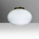 Flush Mounts Glass Down by Besa ( 74 | 491307C-LED-BR Besa Pape 12 Ceiling ) 