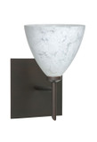 Sconces Single Glass by Besa ( 74 | 1SW-177919-BR-SQ Mia ) 