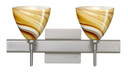Bathroom Fixtures Two Lights by Besa ( 74 | 2SW-1779HN-SN-SQ Mia ) 